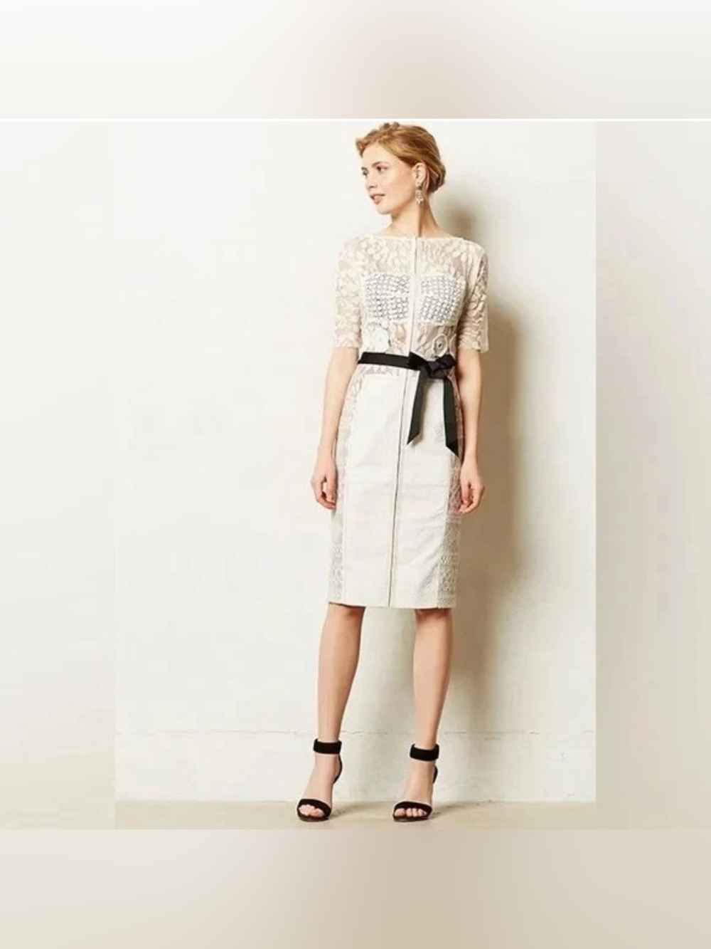 Beguile by Byron Lars Carissima Sheath Ivory Dress
